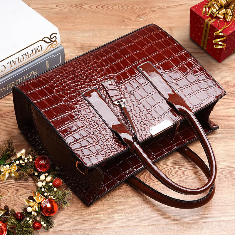 🎁Crocodile Print Handbag👜
