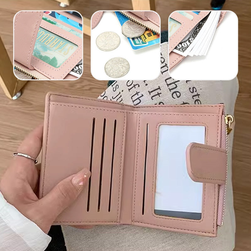 Women's Fashion Small Wallets with Zipper