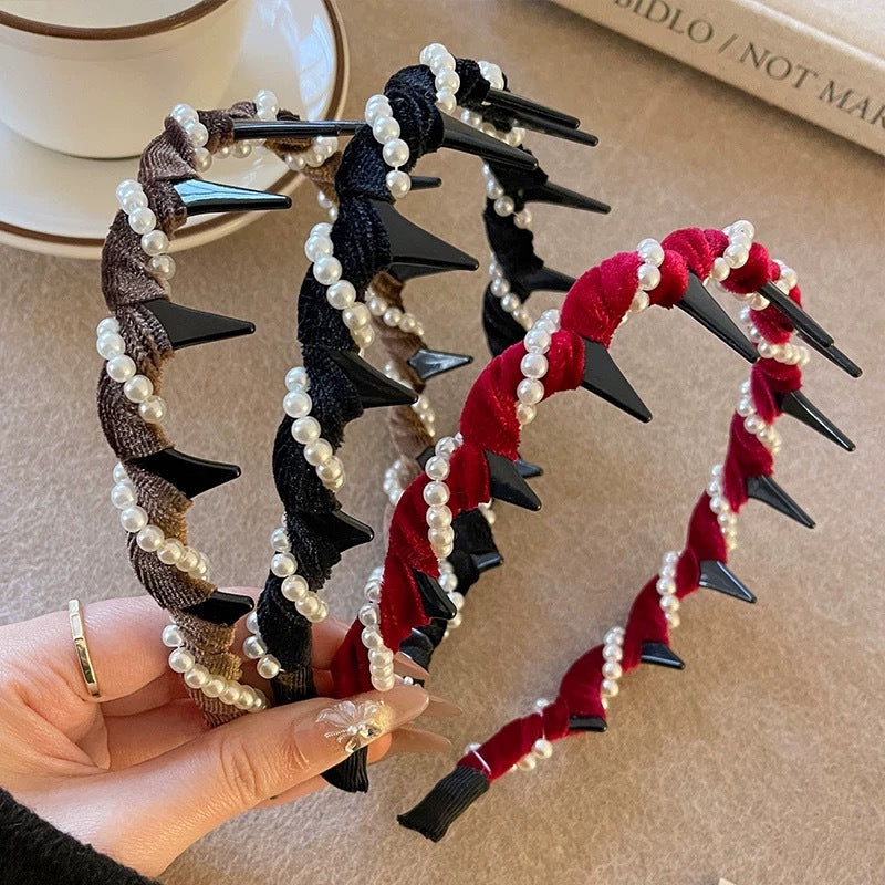🔥Hot Sale🔥Vintage High Cranium Artificial Pearl Hairband(50% OFF)