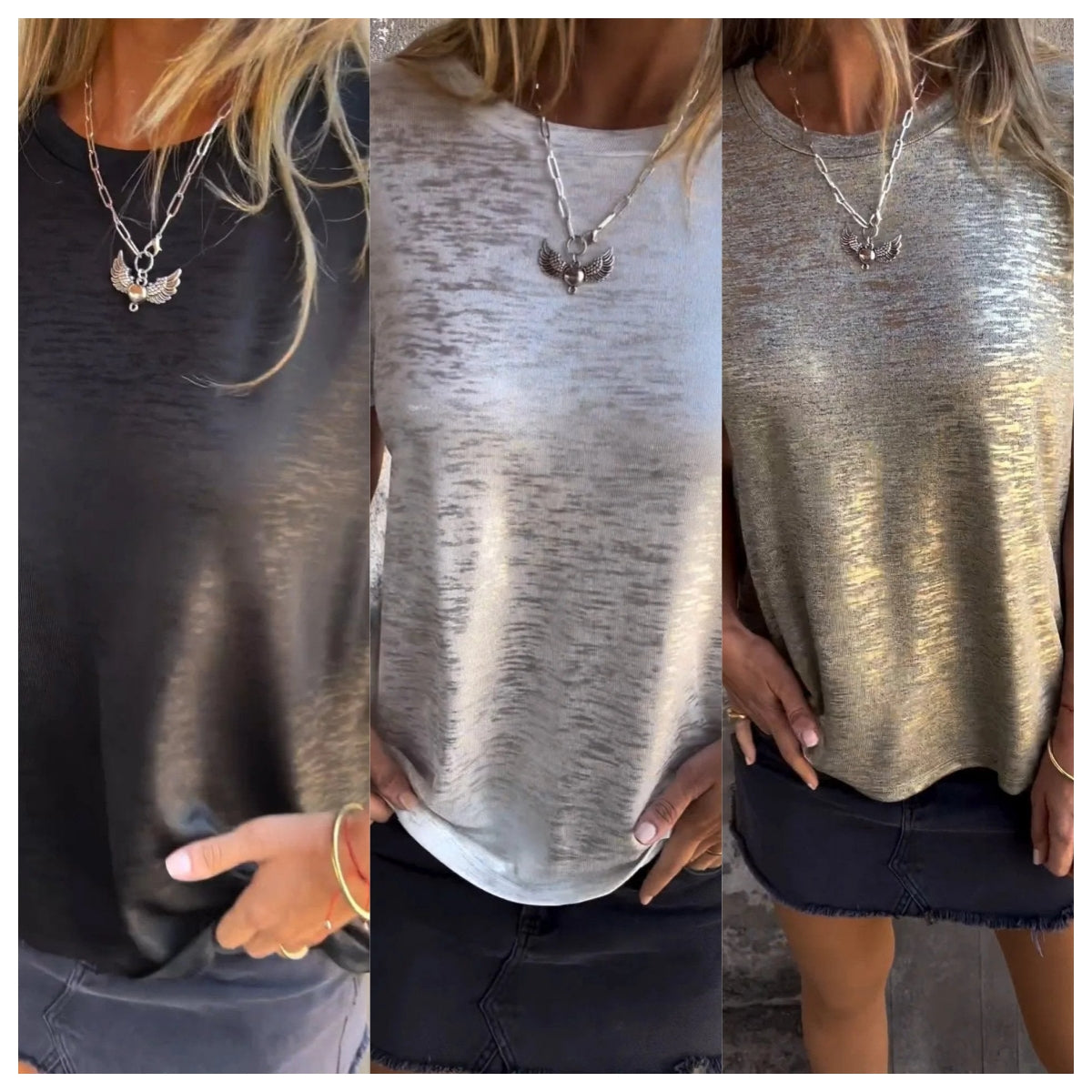 🔥New Hot Sale 🔥Gold Foil Short-sleeved T-shirt