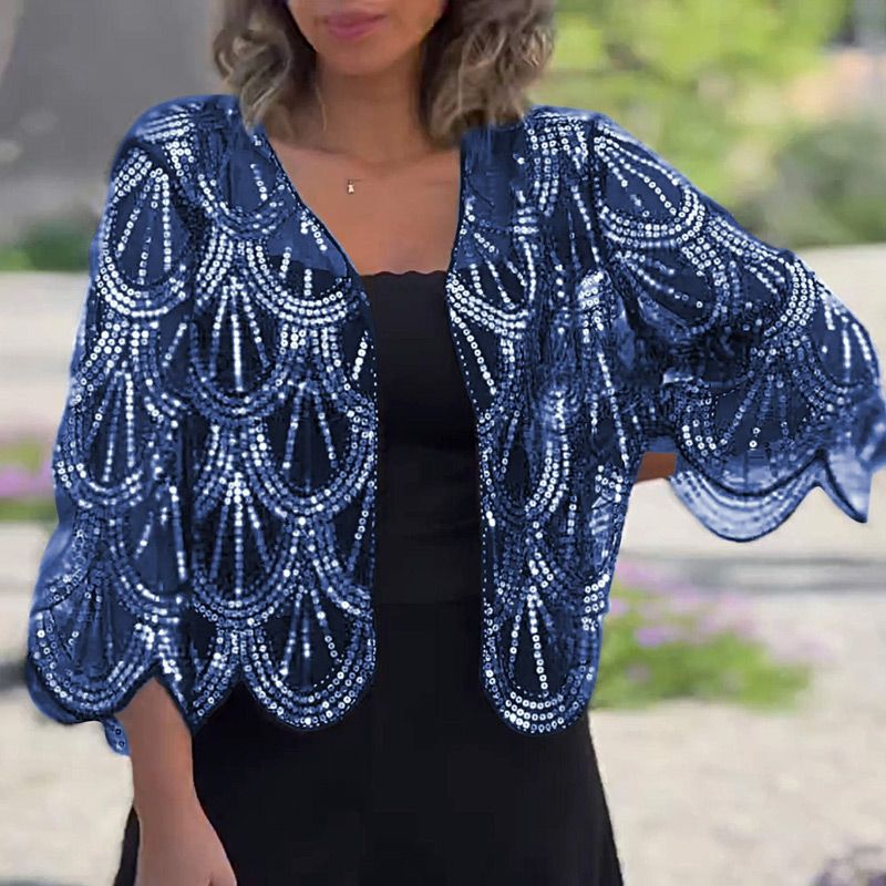 Women’s Elegant Sequin Beaded Shawl