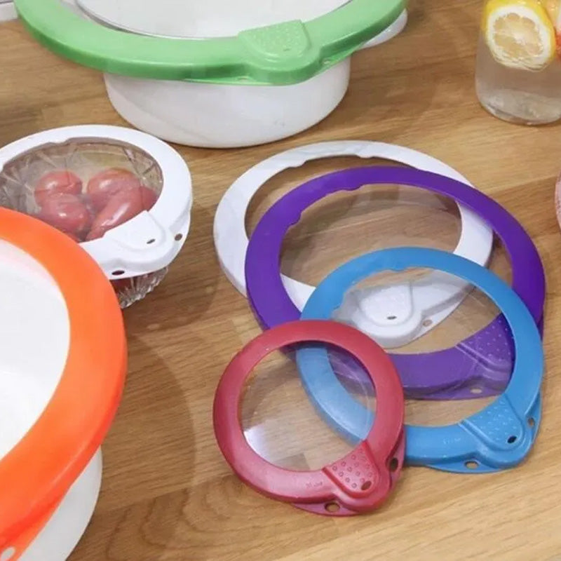 5PCS Food Preservation Transparent Stretch Lids