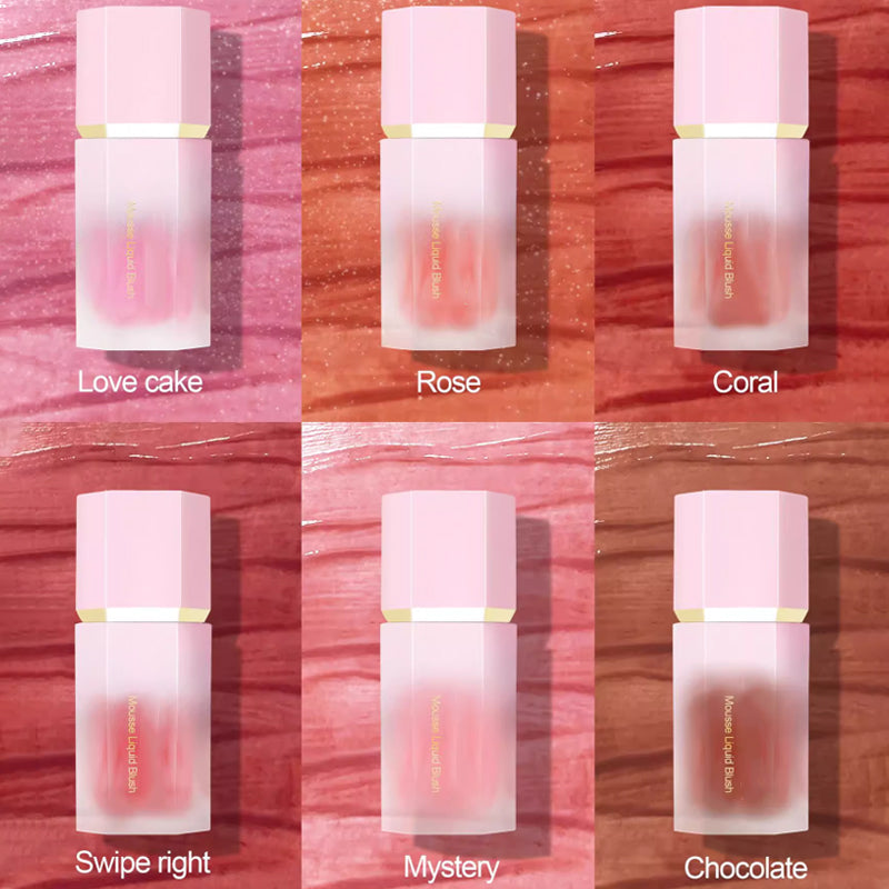 Smooth Liquid Face Blush with Air Cushion Applicator
