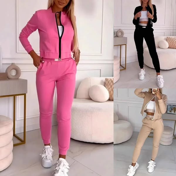๐๐Women's 3-Piece Zip-Up Tracksuits