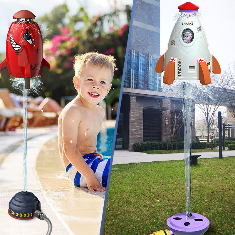 Fun Rocket Outdoor Water Spray Toy for Kids