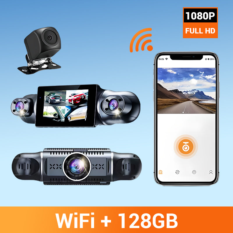 Driving Safety4-Channel FHD Dash Cam with Ultra-Wide Angle