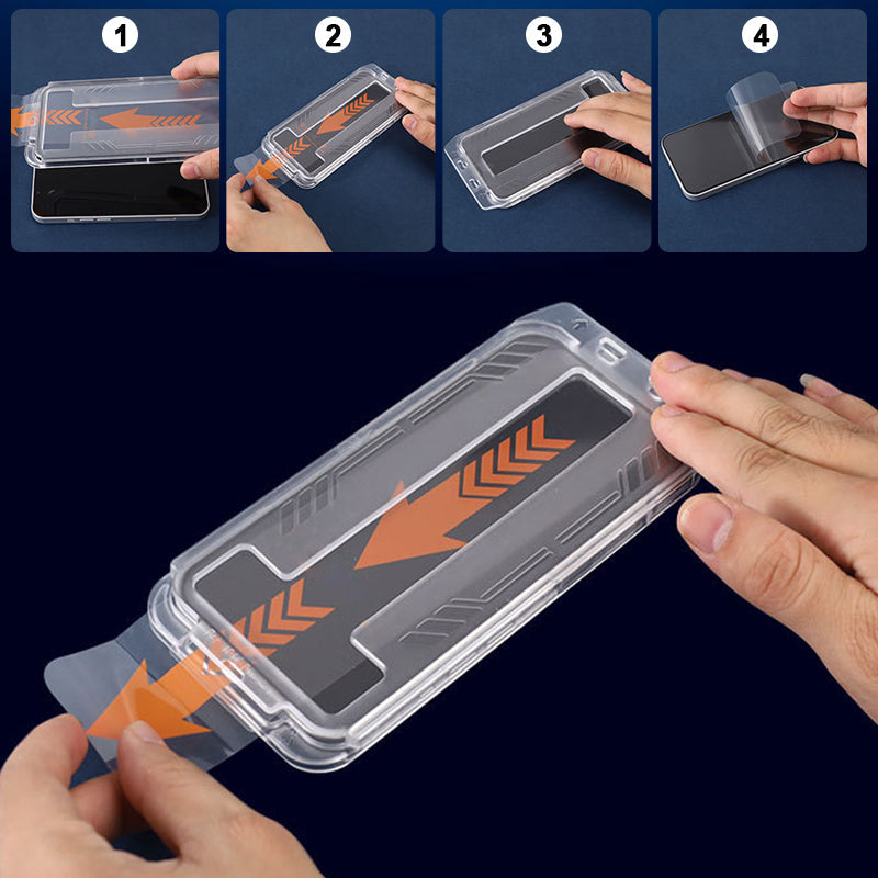 iPhone Tempered Anti-Peeping Screen Film with Easy Installation Tool