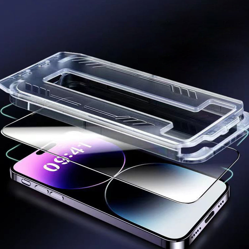iPhone Tempered Anti-Peeping Screen Film with Easy Installation Tool