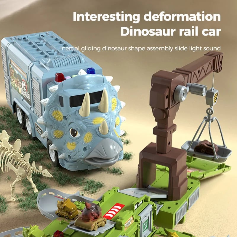 🦖Transformer Engineering Vehicle Track Playset