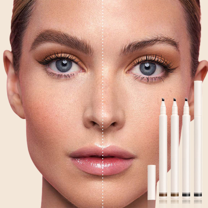 4 Fork Tip Waterproof Liquid Eyebrow Pen