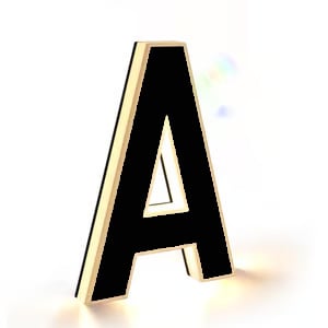 Solar Lighted House Numbers Waterproof LED Address Signs