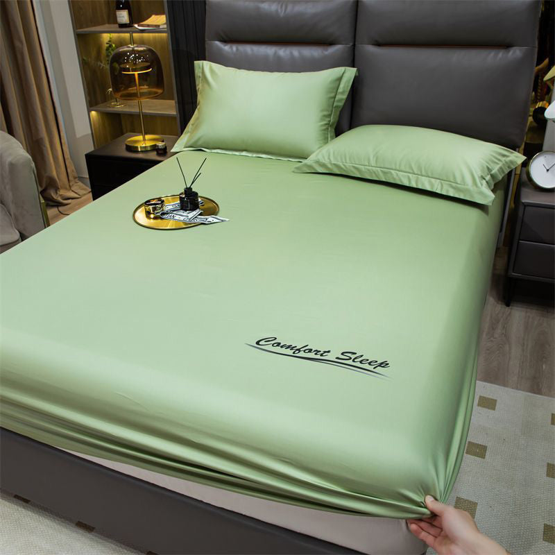 Summer Ice Cooling Silky Bed Fitted Sheet Pillow Cover🛏️