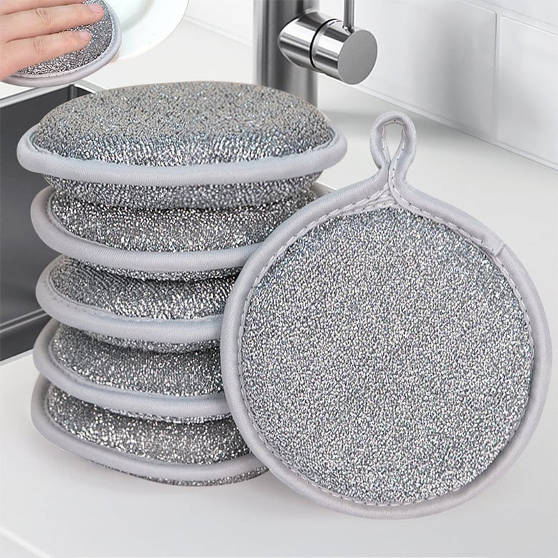 Kitchen Double-sided Round Sponge Brush