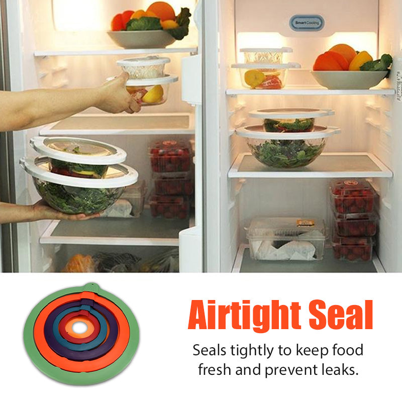 5PCS Food Preservation Transparent Stretch Lids