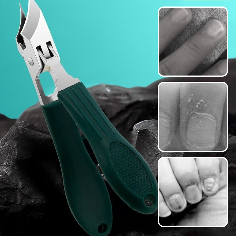 🔥 Splashproof 25° Beveled Edge Nail Clippers 3-Piece Set
