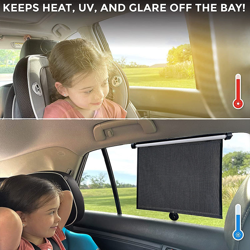 Retractable Window Roller Sunshade for Car & Room
