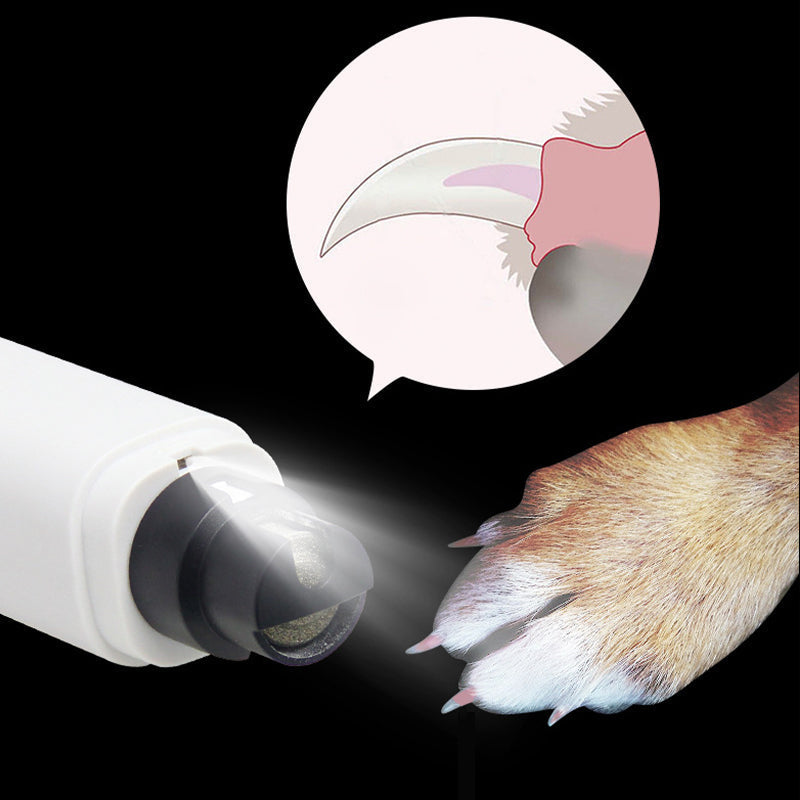 Low Noise Pet Nail Grinder with LED Light