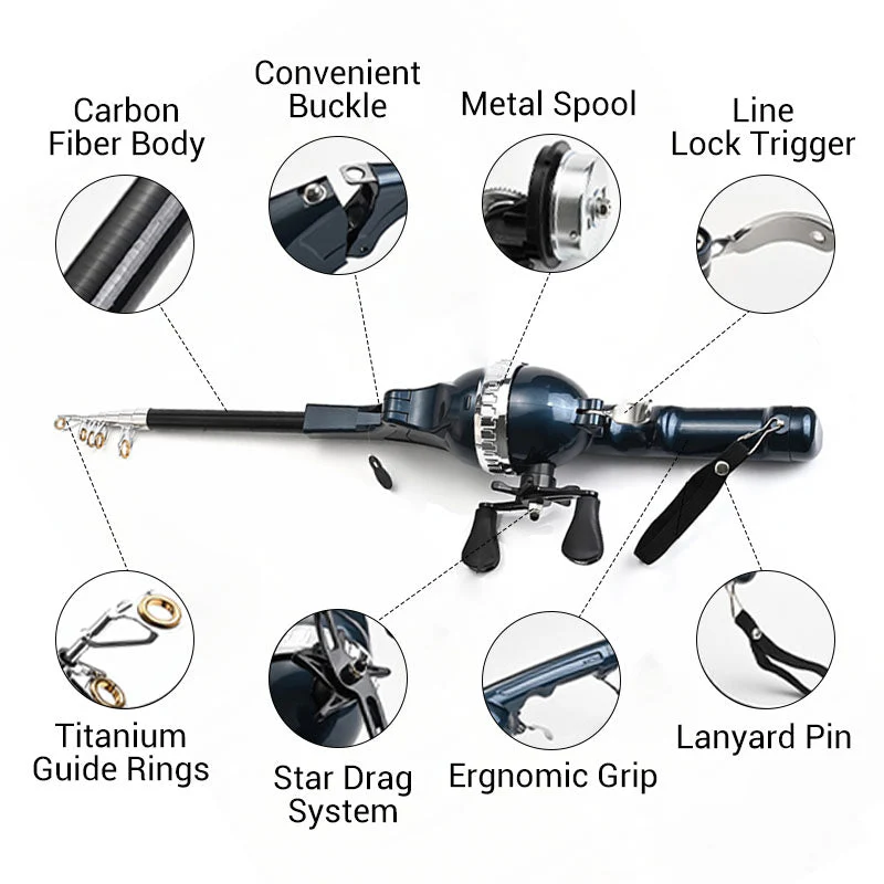 All-in-one Telescopic Fishing Rod Kit