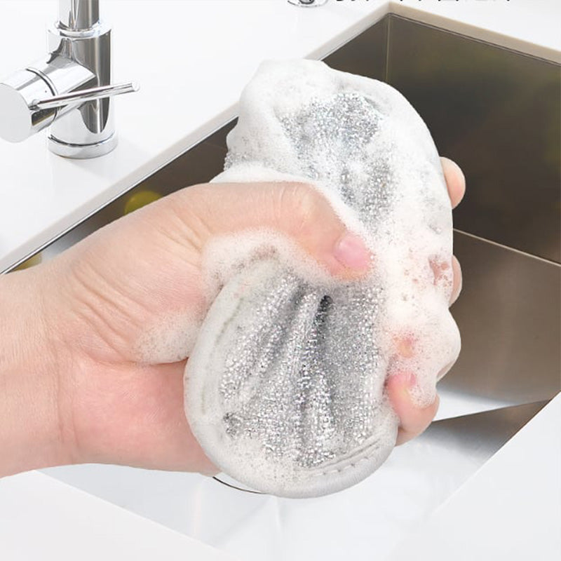 Kitchen Double-sided Round Sponge Brush