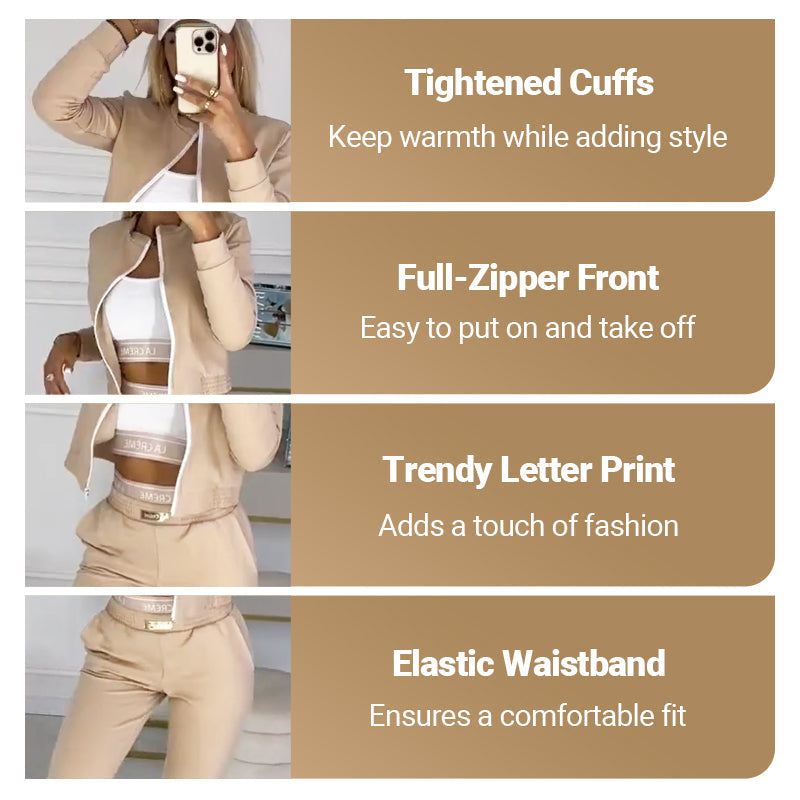 ๐๐Women's 3-Piece Zip-Up Tracksuits