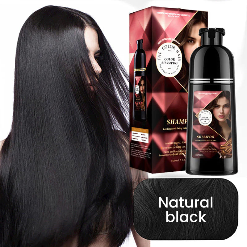 Herbal Extract Instant Hair Color Shampoo for Men & Women