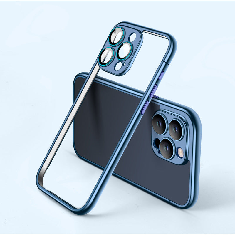 Bumper Case with Camera Lens Protector for iPhone Series