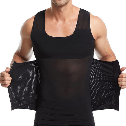 🔥New Hot Selling❤️‍🔥Men's Slimming Mesh Waist-Cinching Vest