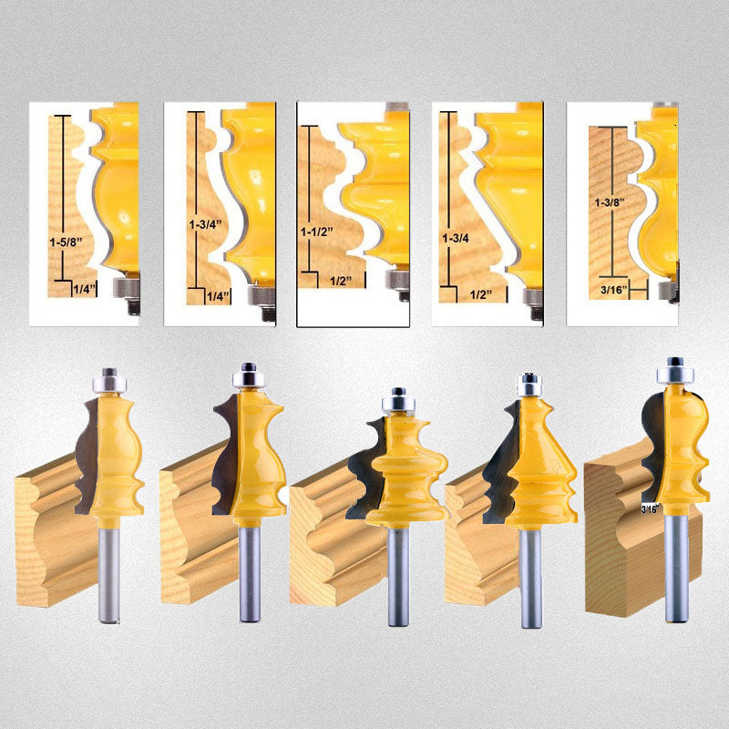 1/2 Inch Shank Architectural Molding Router Bit