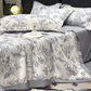 Cooling Breathable Floral Bed Sheet 4-Piece Set