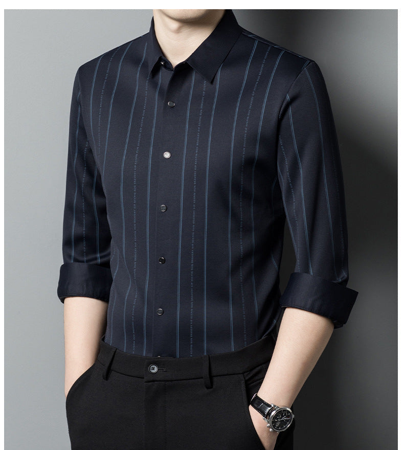🔥Men's Winter Padded Stretch Wrinkle-Free  Shirt