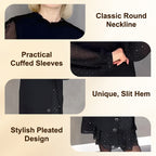 🔥Round Neck Dresses With Plain Rhinestones For Women