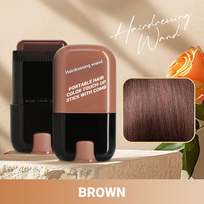 ✨Recasting Confidence💕Portable Hair Color Touch-Up Stick With Comb