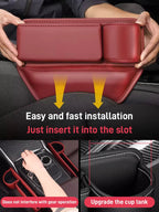 Cowhide Car Gap Storage Box