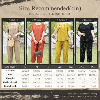 🌸 Women's Fashionable Casual Two-piece Set👚