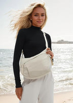 👜Women's Fashion Plain Color Nylon Crossbody Hobo Bag