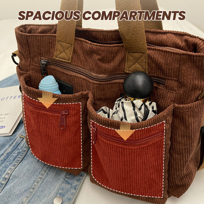 Vintage Solid Color Shoulder Bag