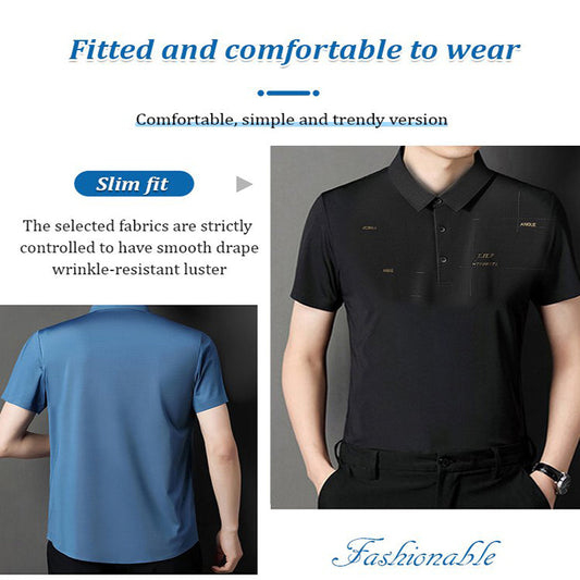 ✨2024 Men's Surprise👕Men's Cooling Collared Shirt