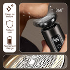 Men's Portable Electric Mini Shaver with Floating Blades