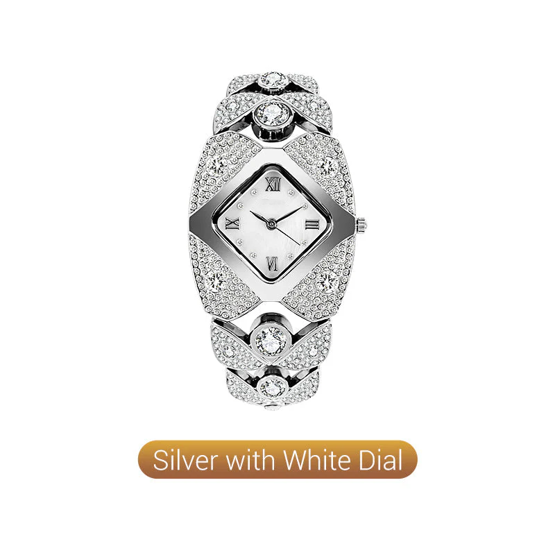 💜Retro Quartz Watch with Sparkling Rhinestones⌚