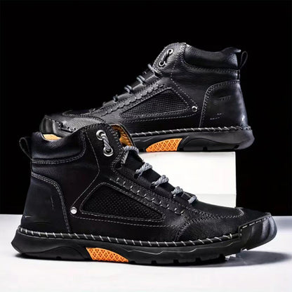 💥Hot Sale💥Stylish Hand-Stitched Flat Sole Men's Boots💥Ultimate comfort💥