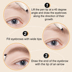 4 Fork Tip Waterproof Liquid Eyebrow Pen