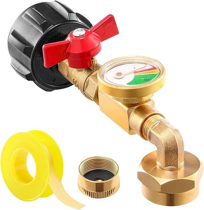 Top-Rated Propane Refill Elbow Adapter with Tank Gauge