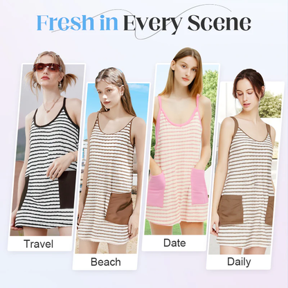 Women's Sleeveless Summer Dress with Shorts