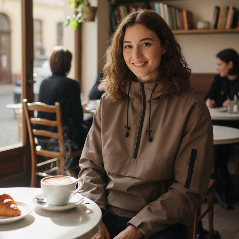 Leopard Print Hooded Pullover with Kangaroo Pocket