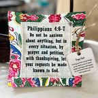 💜✝️Best Encouraged And Blessed Gift-Prayer Quilt With Cross Inside