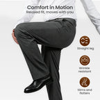 🥳Men's Casual Wide-Leg Pants – Breezy pleated front, easy pull-on style👖