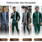 👔 Men's Striped Shirt & Pants 2-Piece Set✨ Effortless Style✨