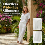 Women's Drawstring Top & Pants 2-Piece Set – Relaxed Fit, Comfortable & Perfect for Lounging or Everyday Style 🌸