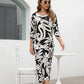 Elegant Printed Dress for Women – Stylish & Comfortable Fit👗Women’s Elegant Loose Round-Neck Printed Dress