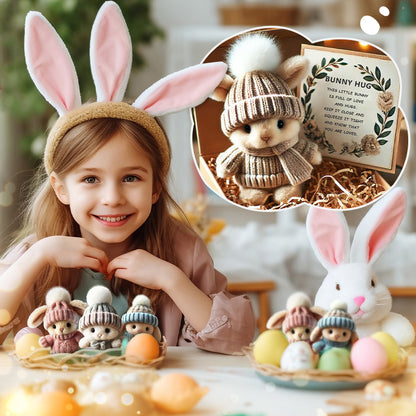 🐇Easter Promotion🔥Handmade Lucky Comfort Bunny(With Warm Text Card)🎁